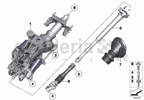 Part Diagram for Rolls Royce 32 30 6776320
