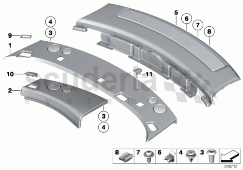 Part Diagram for Rolls Royce 51 46 9142412