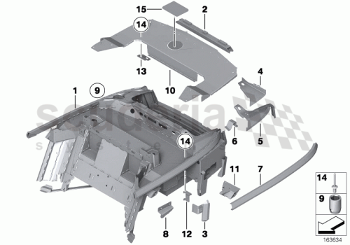 Part Diagram for Rolls Royce 41 11 7138221