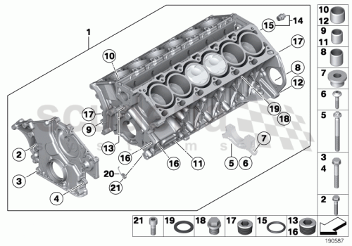 Part Diagram for Rolls Royce 11 11 7545229