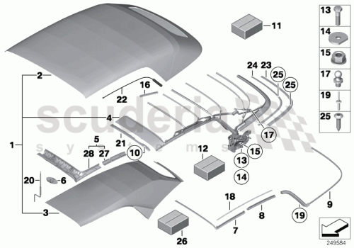 Part Diagram for Rolls Royce 54 34 7191859