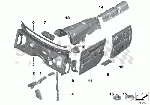 Part Diagram for Rolls Royce 51 48 9167375