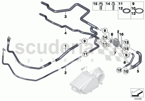Part Diagram for Rolls Royce 64 50 8390601