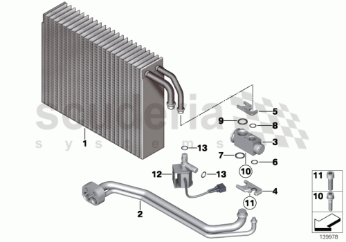 Part Diagram for Rolls Royce 64 11 9134629
