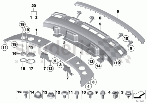 Part Diagram for Rolls Royce 51 47 9177228