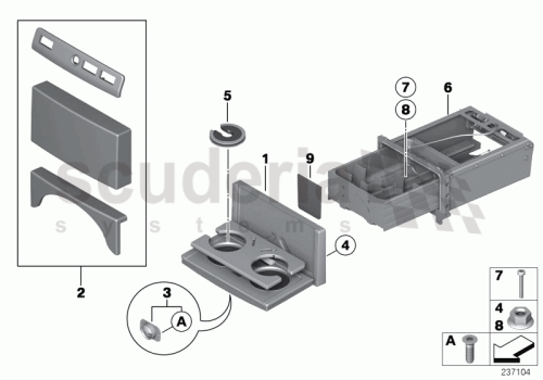 Part Diagram for Rolls Royce 51 16 9163014