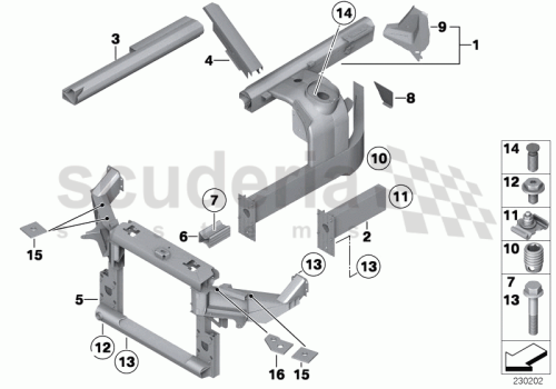Part Diagram for Rolls Royce 41 14 7116169