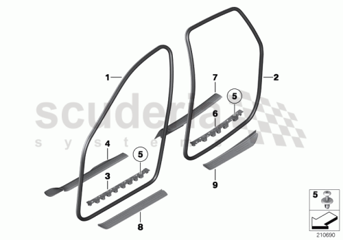 Part Diagram for Rolls Royce 51 33 7200383
