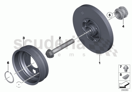 Part Diagram for Rolls Royce 07 11 9951453