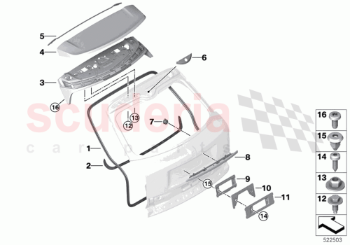 Part Diagram for Rolls Royce 51627449307