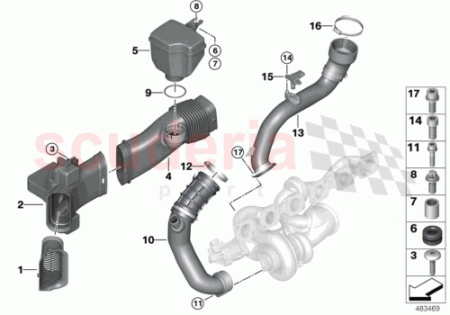 Part Diagram for Rolls Royce 13719456001