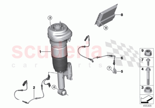 Part Diagram for Rolls Royce 37107916209
