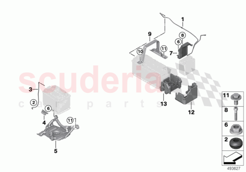 Part Diagram for Rolls Royce 61218788203