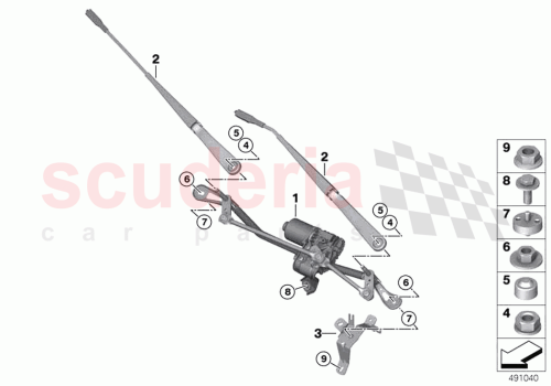 Part Diagram for Rolls Royce 61615A57B35