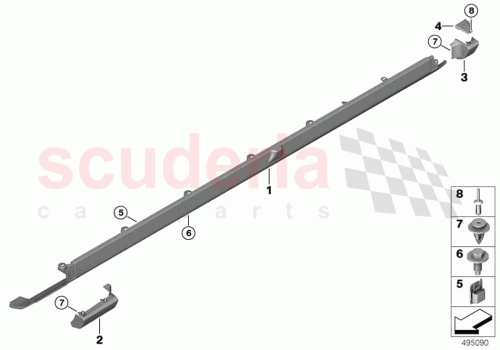 Part Diagram for Rolls Royce 51718226190