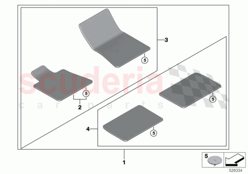 Part Diagram for Rolls Royce 51 47 5A01443