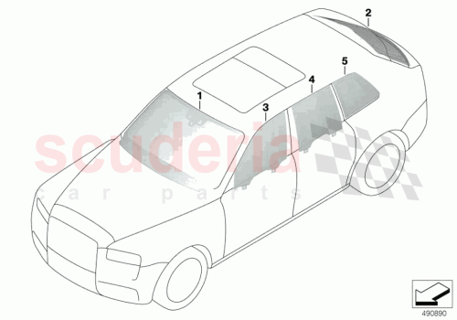 Part Diagram for Rolls Royce 51317449753
