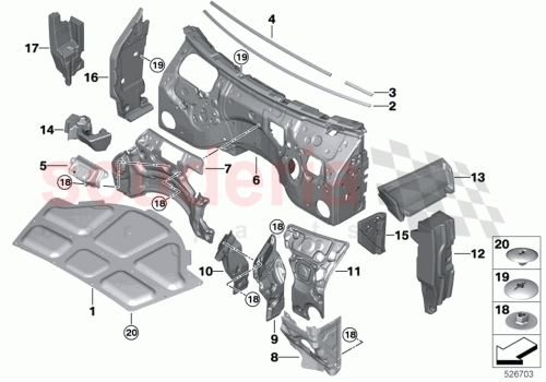 Part Diagram for Rolls Royce 51487435180