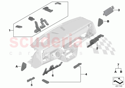 Part Diagram for Rolls Royce 51 48 9490304