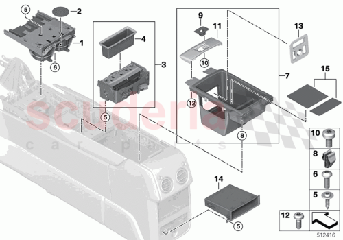 Part Diagram for Rolls Royce 51168498066