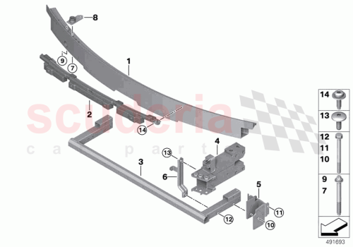 Part Diagram for Rolls Royce 51117448891