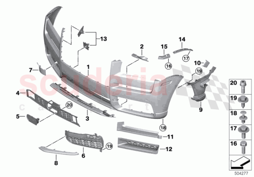 Part Diagram for Rolls Royce 51117465287
