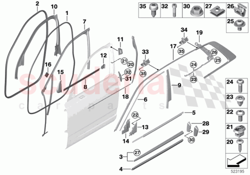 Part Diagram for Rolls Royce 51137448581