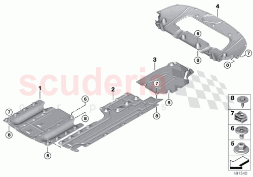 Part Diagram for Rolls Royce 51757457404