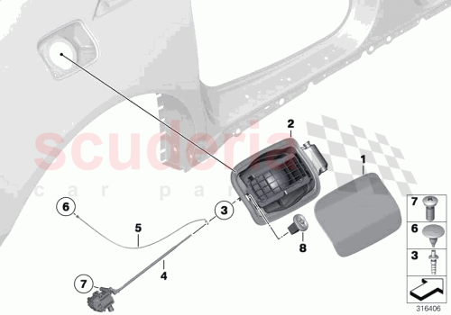 Part Diagram for Rolls Royce 51177424980