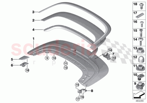 Part Diagram for Rolls Royce 51177400404