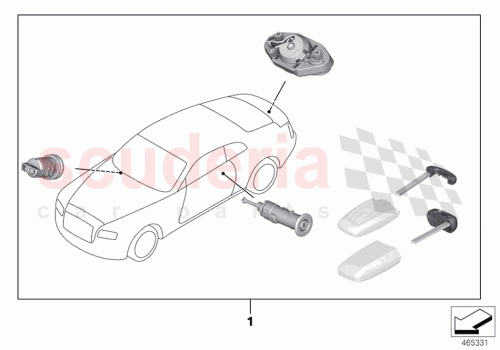 Part Diagram for Rolls Royce 51219477005
