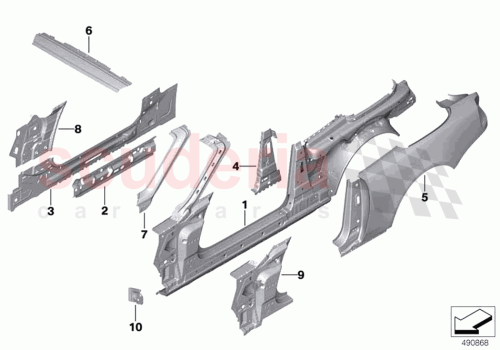 Part Diagram for Rolls Royce 41007448743