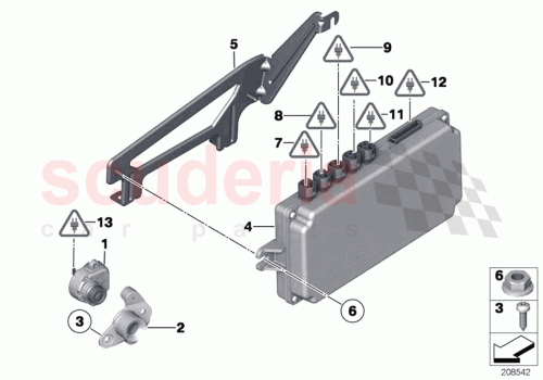 Part Diagram for Rolls Royce 66536994554