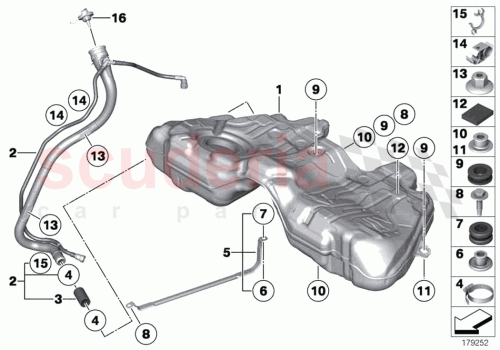 Part Diagram for Rolls Royce 16117248837