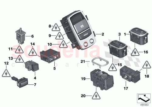 Part Diagram for Rolls Royce 61319361650
