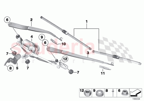 Part Diagram for Rolls Royce 61612458015