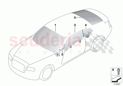 Part Diagram for Rolls Royce 51377370141