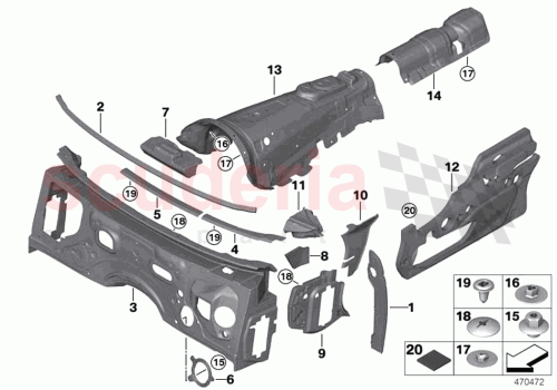 Part Diagram for Rolls Royce 51487373825