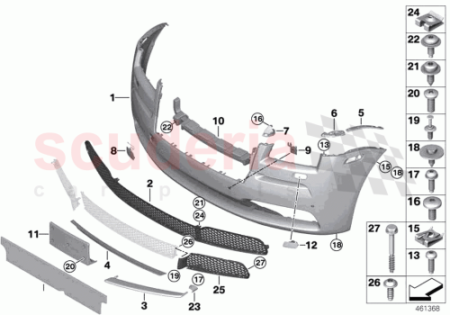 Part Diagram for Rolls Royce 51117397114