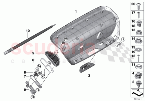 Part Diagram for Rolls Royce 51497475707