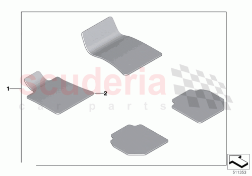 Part Diagram for Rolls Royce 51475A1E783