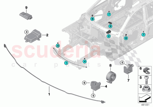 Part Diagram for Rolls Royce 65779314520