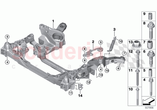 Part Diagram for Rolls Royce 31106871407