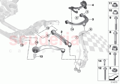 Part Diagram for Rolls Royce 31108859834