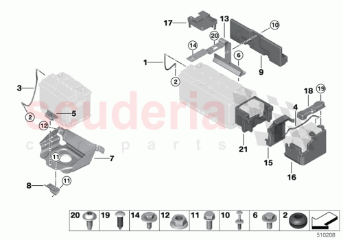 Part Diagram for Rolls Royce 61 21 9477329