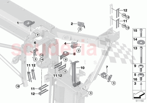 Part Diagram for Rolls Royce 51648491930