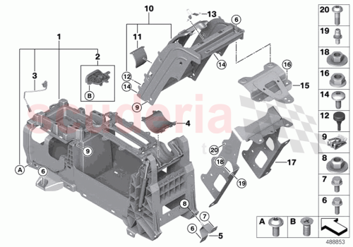 Part Diagram for Rolls Royce 51166826113