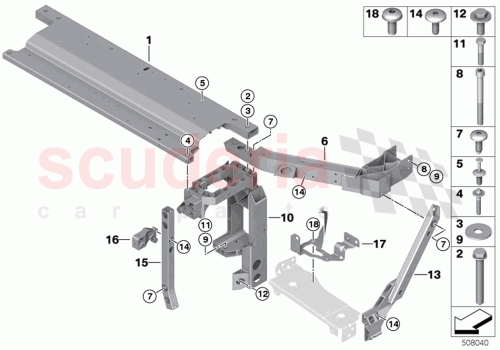 Part Diagram for Rolls Royce 41009627430