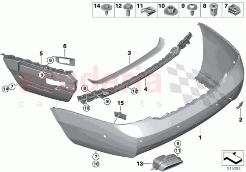 Part Diagram for Rolls Royce 51125A7AC50