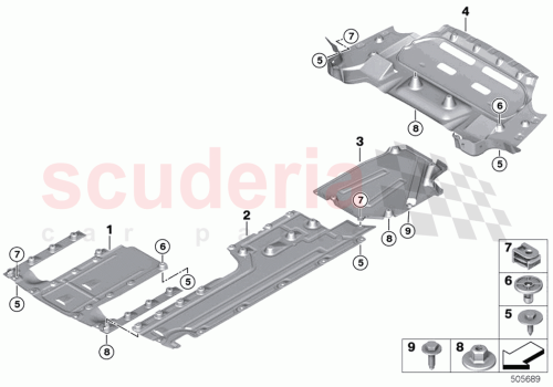 Part Diagram for Rolls Royce 51717494409